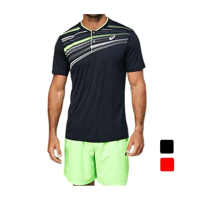 アシックス ASICS テニス メンズ テニスウェア グラフィック ポロシャツ 2041A171