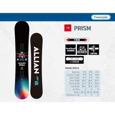 国内正規品】 アライアン ALLIAN スノーボード メンズ PRISM 22-23